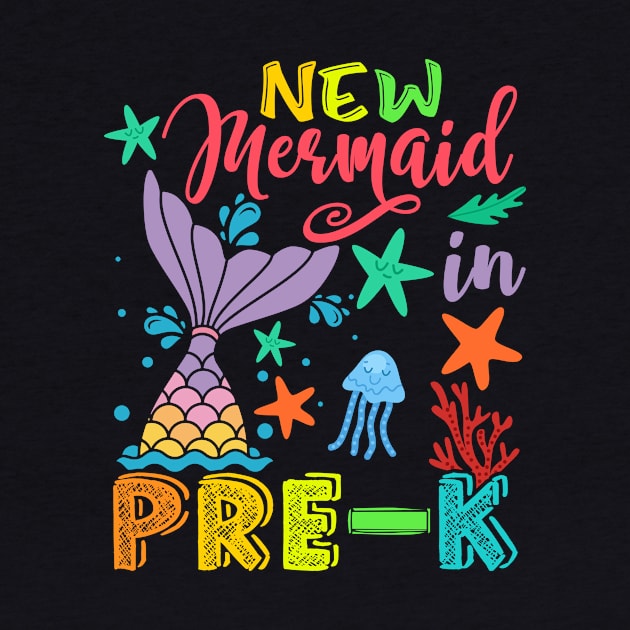 New Mermaid In Pre-K Back To School Mermaid Girls Kids by nangtil20